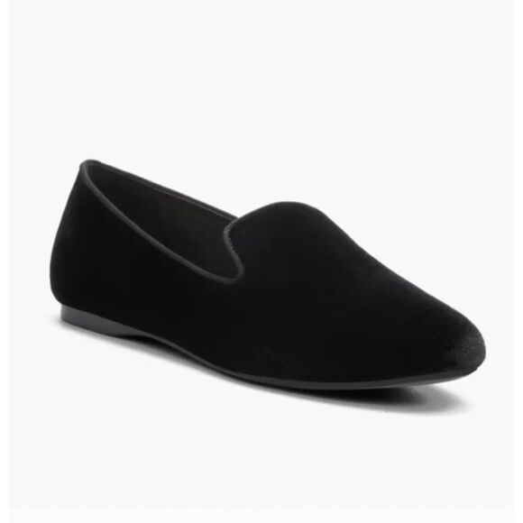 Birdies The Starling Black Velvet Flats 9.5 - Picture 1 of 5